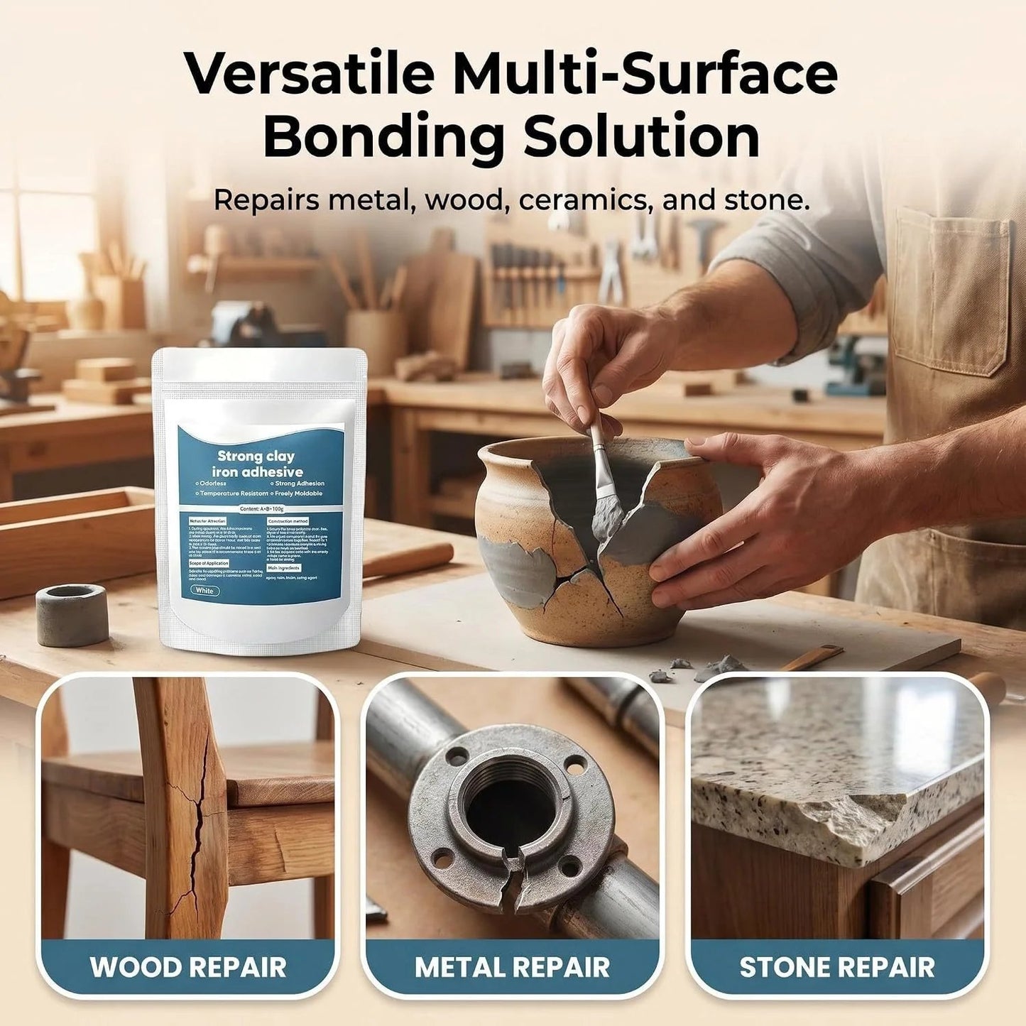 🔥GET 49% OFF NOW🔥 Waterproof Heat-Resistant Epoxy Putty Repair Kit