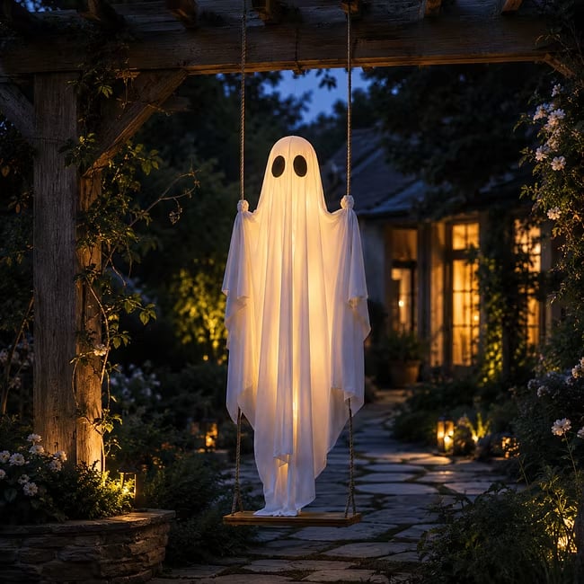 Halloween Hanging Swing Ghost