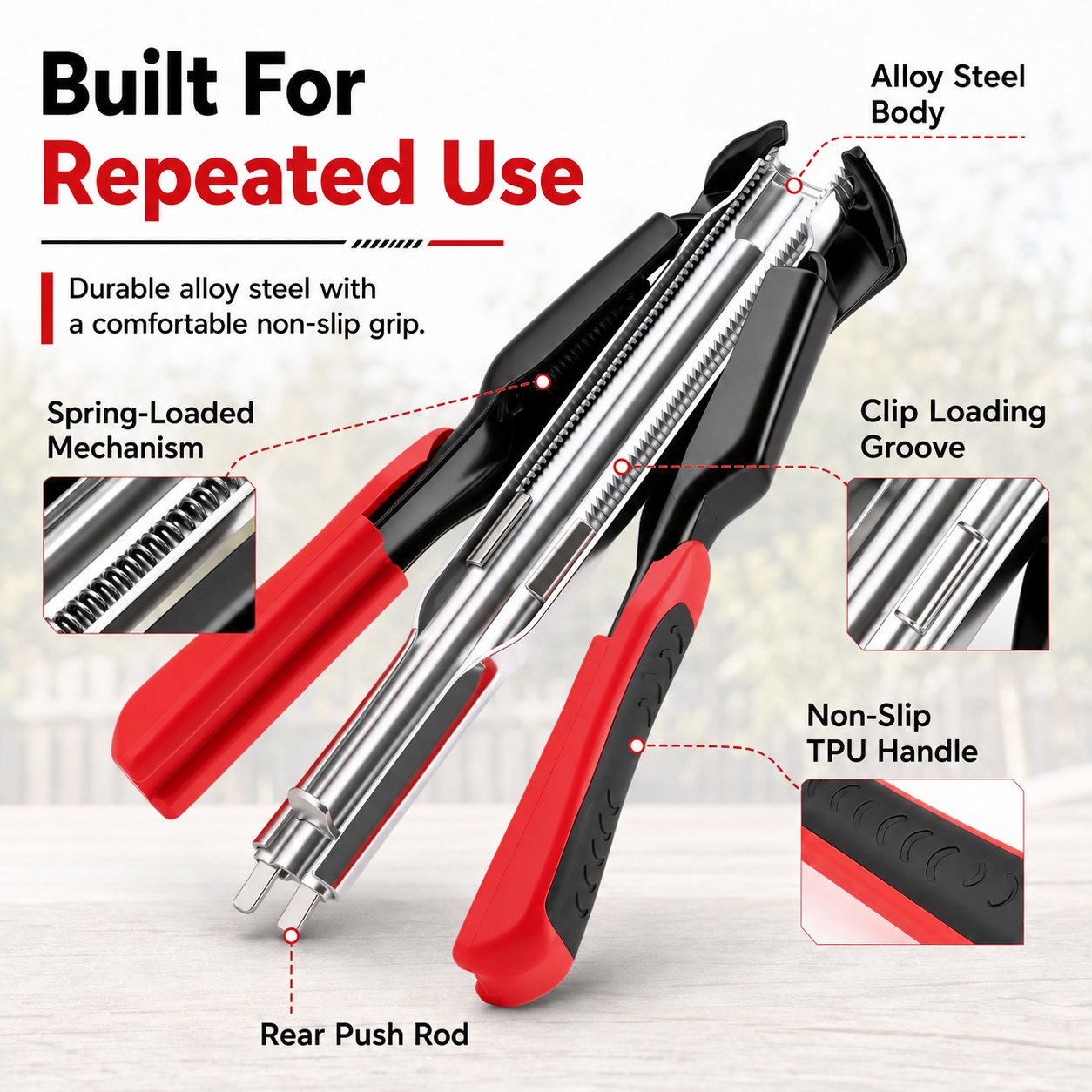 3/4" C Clip Hog Ring Pliers Kit