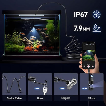 🔥Endoscope Camera with Light📸