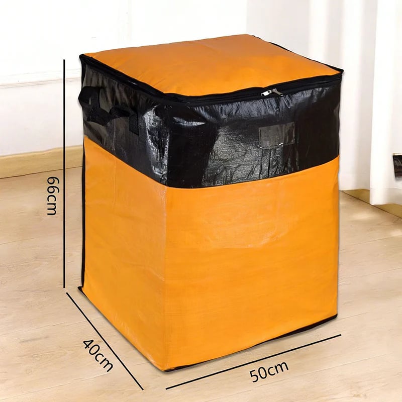 3 Sizes Oversized Reusable Moving Storage Totes, Waterproof Tear Resistant Foldable Storage Bags with Full Open Top & Label Slot, Heavy Load Moving Bags for Rigid Moving Boxes for Moving Dorm Camping Bedding Clothes