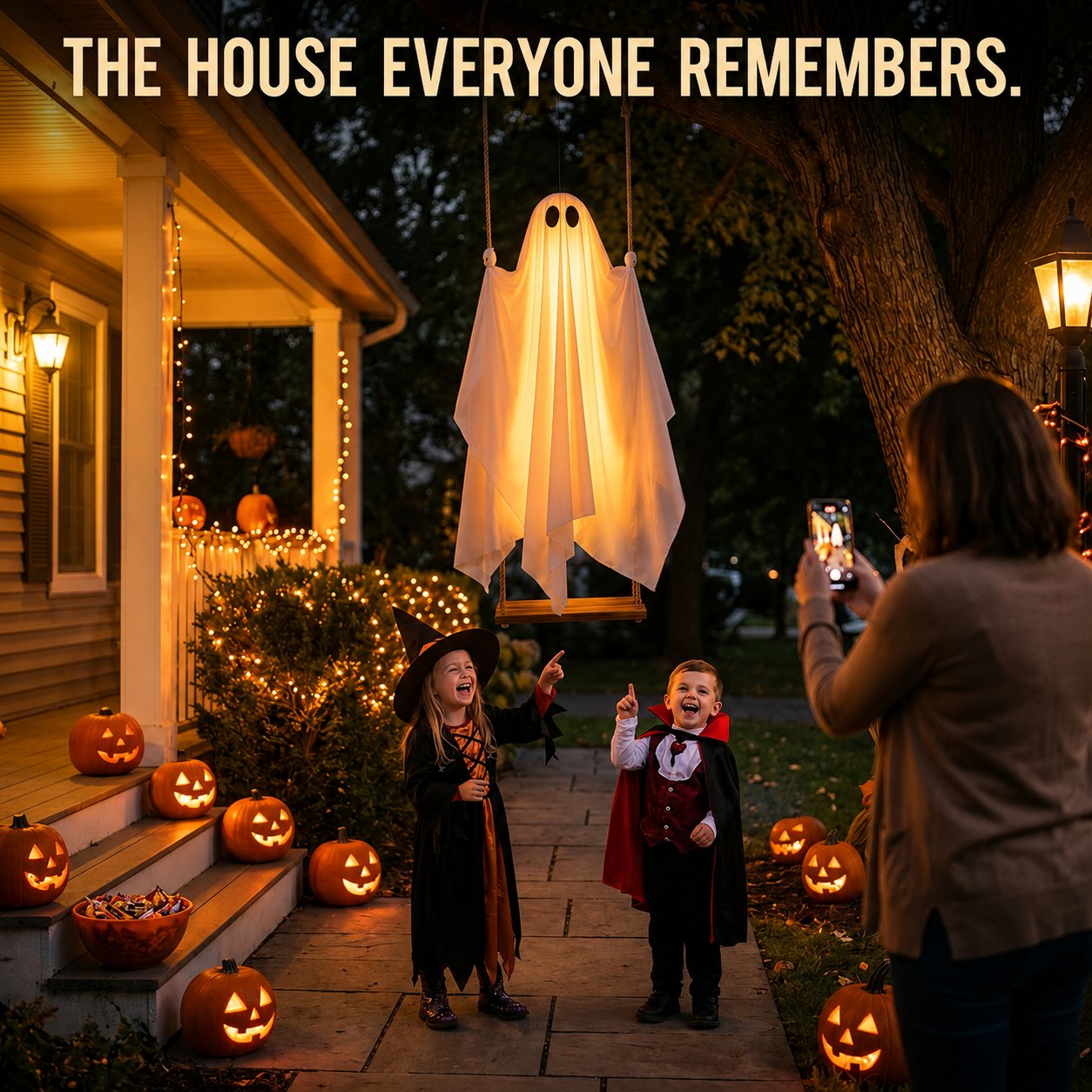 Halloween Hanging Swing Ghost