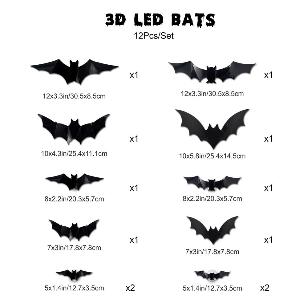 Glowing 3D Bats That Make Halloween Pop
