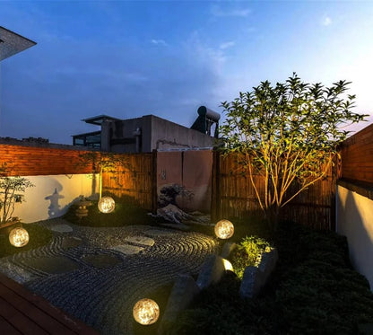 🎁Last Day Promotion- SAVE 70%🌿 - Cracked Hockey Puck Solar Light✨
