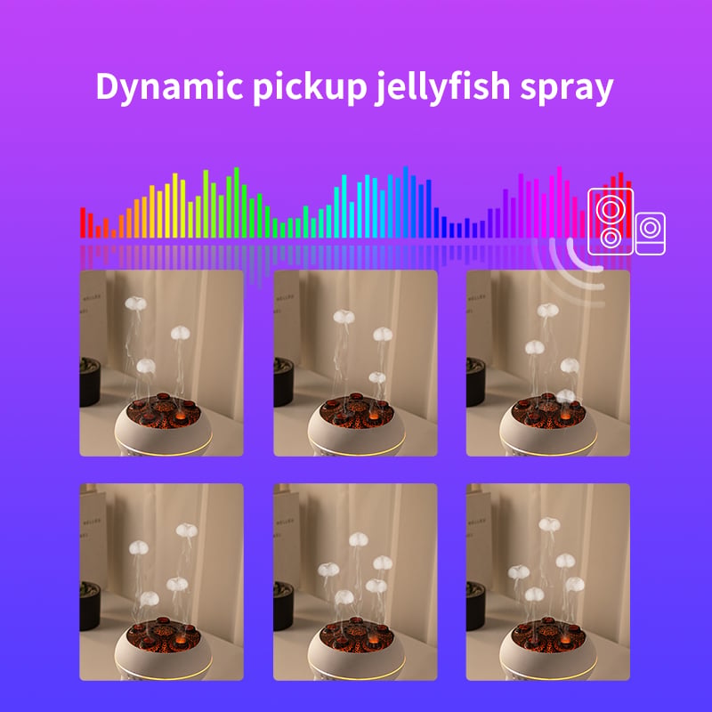 Aroma Diffuser With Dynamic Jellyfish Mist and LED Color Change