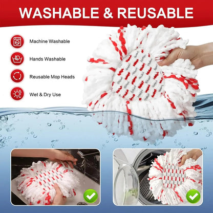 💖Hot 49% OFF🌹🧽 3-Pack Upgraded Spin Mop Head Refills