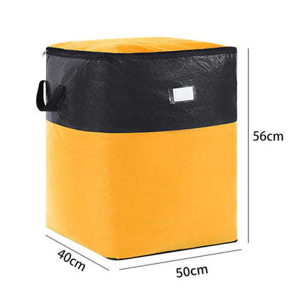 3 Sizes Oversized Reusable Moving Storage Totes, Waterproof Tear Resistant Foldable Storage Bags with Full Open Top & Label Slot, Heavy Load Moving Bags for Rigid Moving Boxes for Moving Dorm Camping Bedding Clothes