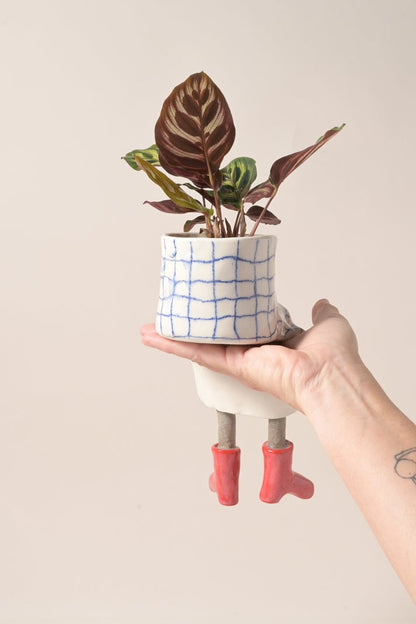 ✨ Cute Legged Human-Shaped Planter Pot Funny Resin Plant Pot