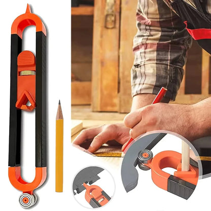🔥LAST DAY 49% OFF - 🛠️🔧Precision Contour Gauge with Lock – Adjustable Profile Copy Tool for Woodworking & Flooring
