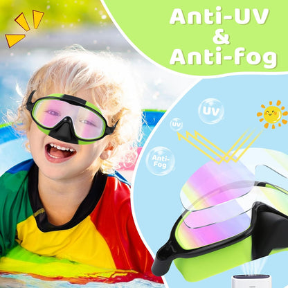 Kids-Swim-Goggles with Nose Cover