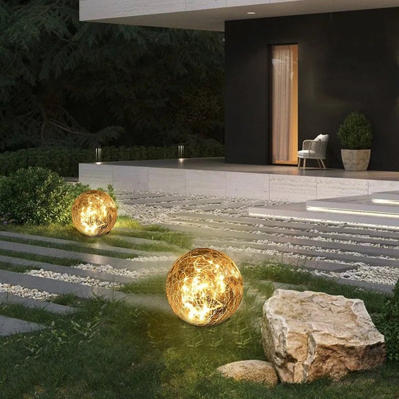 🎁Last Day Promotion- SAVE 70%🌿 - Cracked Hockey Puck Solar Light✨
