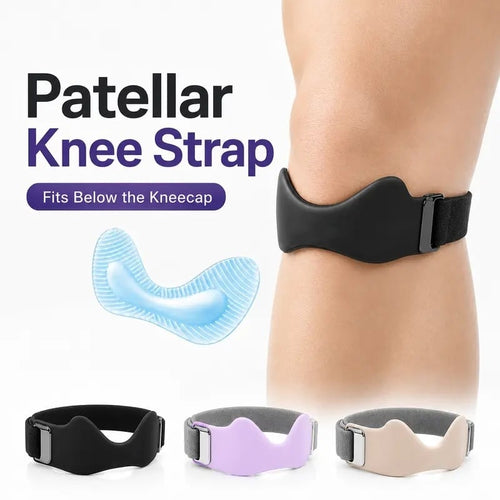 Adjustable Silicone Patellar Tendon Support Strap — — Knee Supporter, Patella Bands for Pain Relief (Sports & Outdoor Accessory)