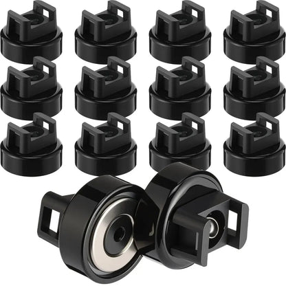 🔥22LBS Heavy-Duty Magnetic Cable Tie Mounts – 22mm Tool-Free Wire Holders with Scratch-Free Rubber Base for Home, Office, RV & Marine.