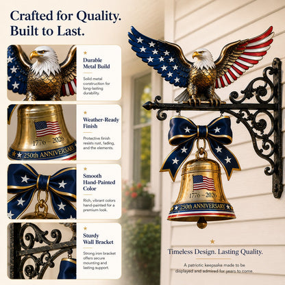 🔥🦅🇺🇸 Ring in the Semiquincentennial: 1776-2026 "Spirit of Liberty" Eagle Bell