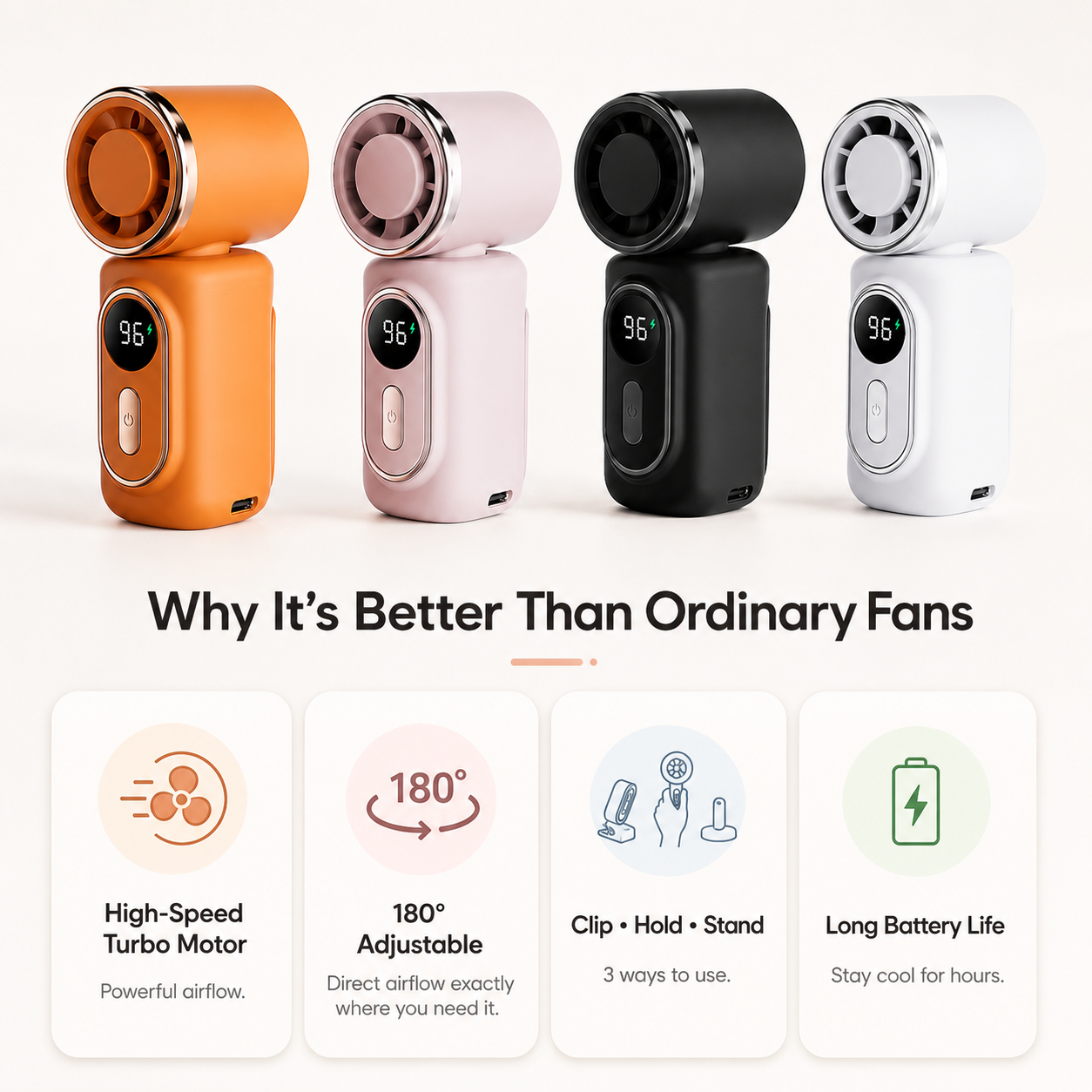🔥Last Day 50% OFF💦 Clip-On Cooling Fan — Instant Breeze Anywhere This Summer✨
