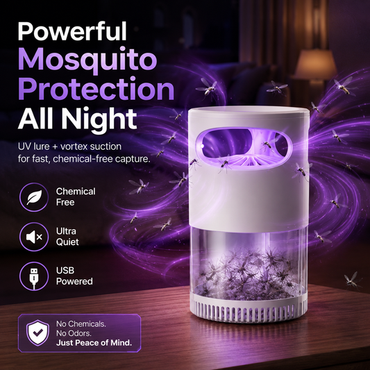 🔥Quiet UV Mosquito Trap – Chemical-Free & Safe for Kids & Pets🦟
