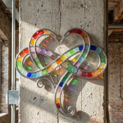 🔥100% Handcrafted - 💞Infinity heart Sea Glass Decor