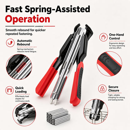 3/4" C Clip Hog Ring Pliers Kit