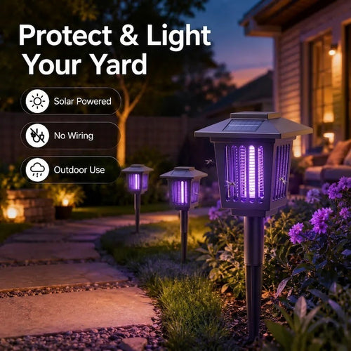 🏠Summer Essentials🦟Solar-Powered UV Mosquito Killer Lamp