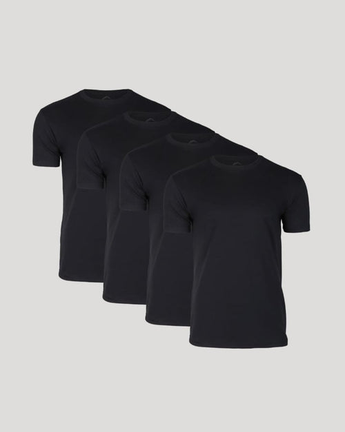⚡Hot Sales 49% OFF🔥Men's 4-Pack Crew Neck T-Shirt – Soft Cotton Blend, Athletic Fit, Tagless, Everyday Essential