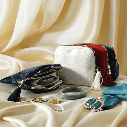 🔥Buy 2 Free Shipping🔥 - Jewelry zippered pocket case Travel Jewelry Bag Portable Organizer