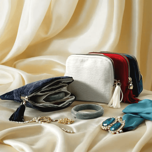 🔥Buy 2 Free Shipping🔥 - Jewelry zippered pocket case Travel Jewelry Bag Portable Organizer