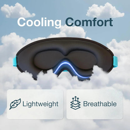 3D Blackout Sleep Mask - Lightweight Sleep Mask, Lash Friendly + Zero Eye Pressure | Calming Eye Mask for Deep Sleep