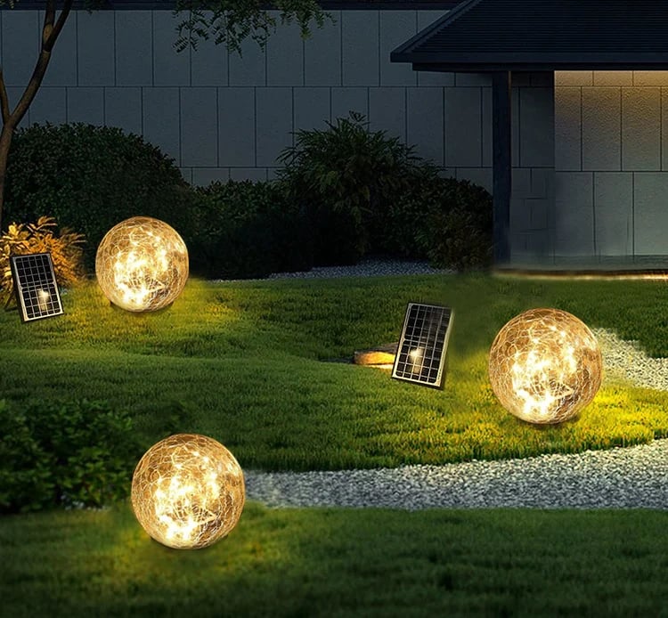 🎁Last Day Promotion- SAVE 70%🌿 - Cracked Hockey Puck Solar Light✨