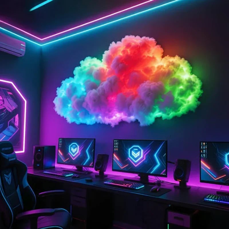 🎉DIY USB-Powered Thundercloud LED Light Decor🌈☁️