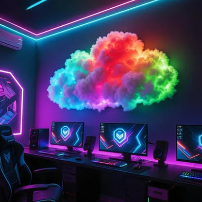 🎉DIY USB-Powered Thundercloud LED Light Decor🌈☁️