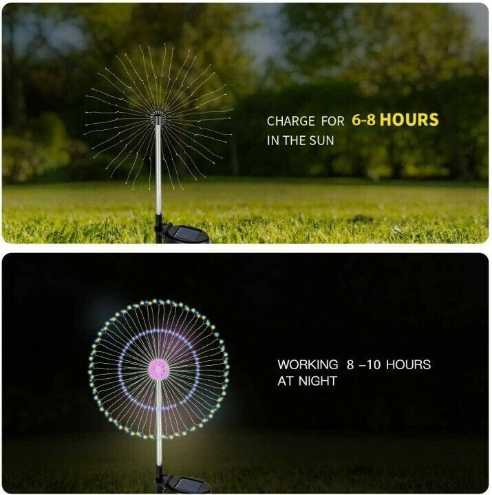 🔥LAST DAY 49% OFF🎁Waterproof Solar Garden Fireworks LED Light