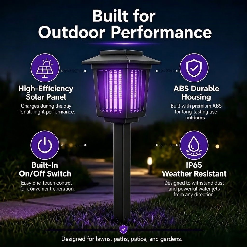 🏠Summer Essentials🦟Solar-Powered UV Mosquito Killer Lamp