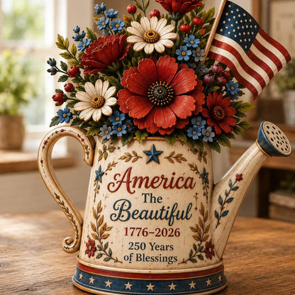 Handmade America's 250th Anniversary Patriotic Floral Décor