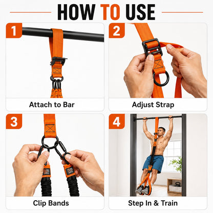 💪Home Gym Upgrade 49% OFF – Suspension Resistance Trainer Kit for Strength & Pull-Up Training