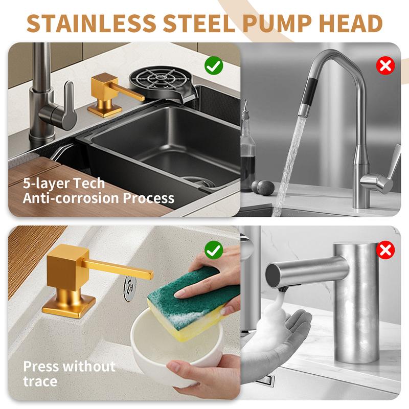 Dish Soap Dispenser for Kitchen Sink