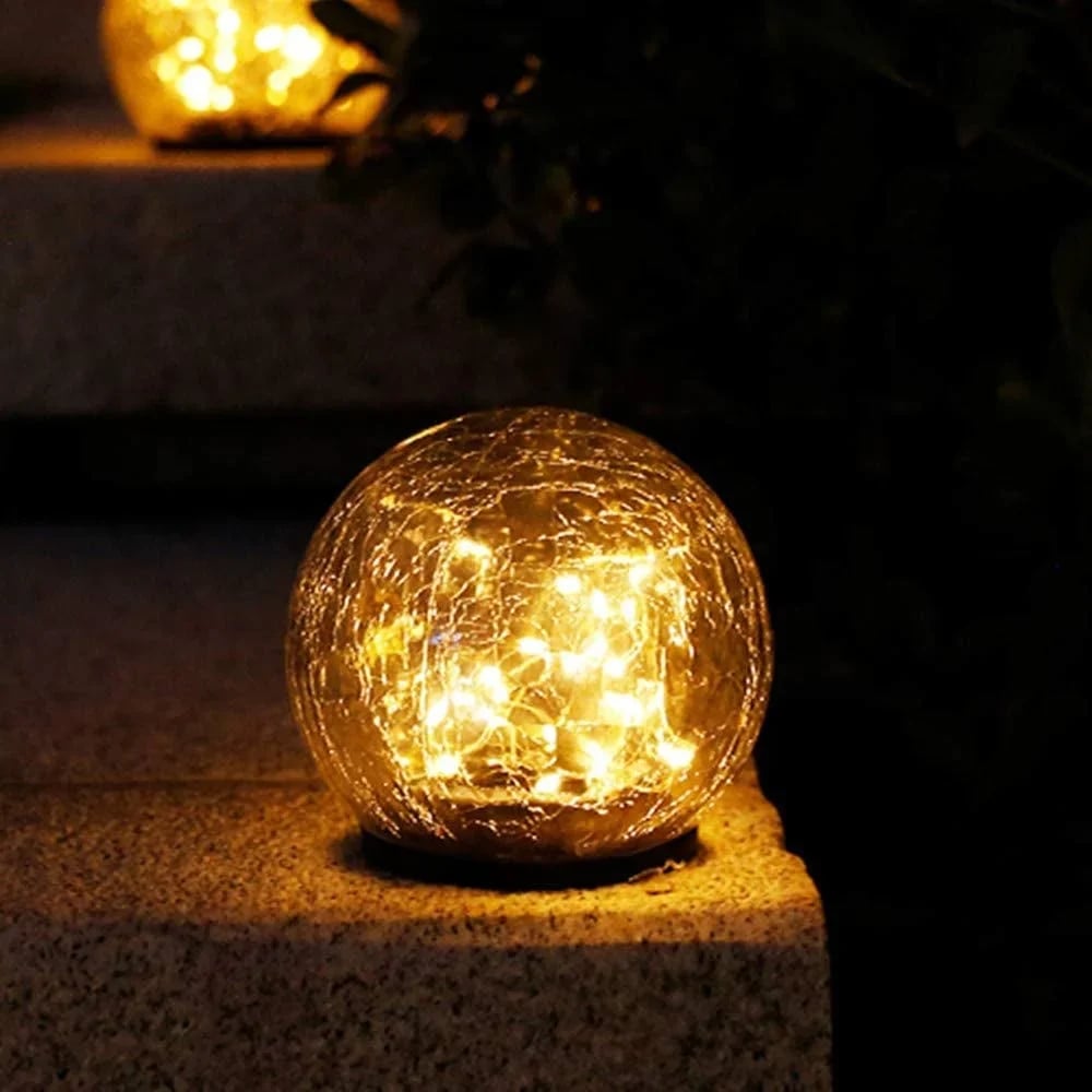 🎁Last Day Promotion- SAVE 70%🌿 - Cracked Hockey Puck Solar Light✨
