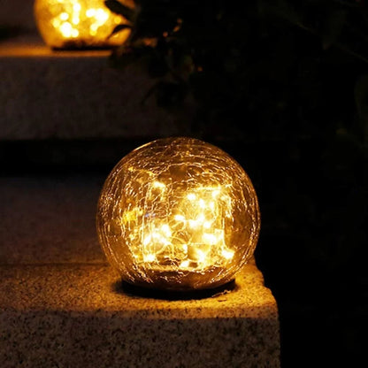 🎁Last Day Promotion- SAVE 70%🌿 - Cracked Hockey Puck Solar Light✨