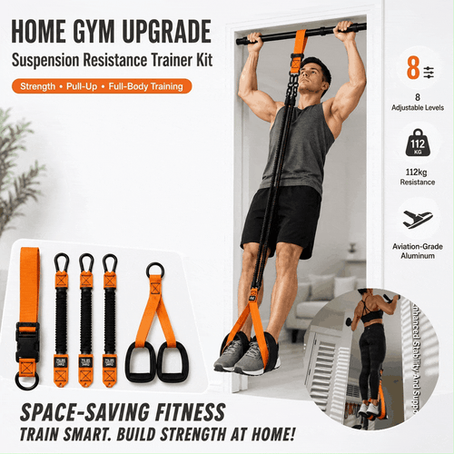 💪Home Gym Upgrade 49% OFF – Suspension Resistance Trainer Kit for Strength & Pull-Up Training