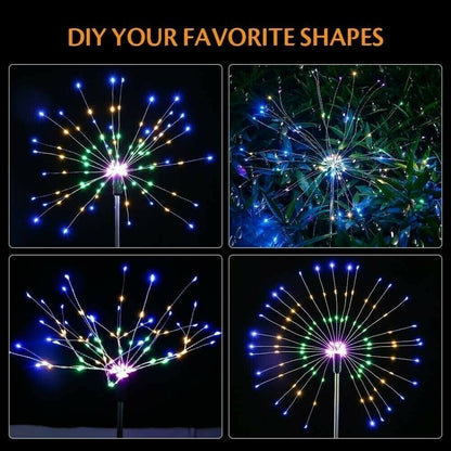 🔥LAST DAY 49% OFF🎁Waterproof Solar Garden Fireworks LED Light