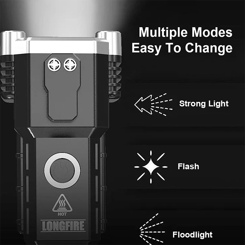 Last Day 50% 0FF ✨ - Super Bright Rechargeable LED Handheld Flashlight Portable