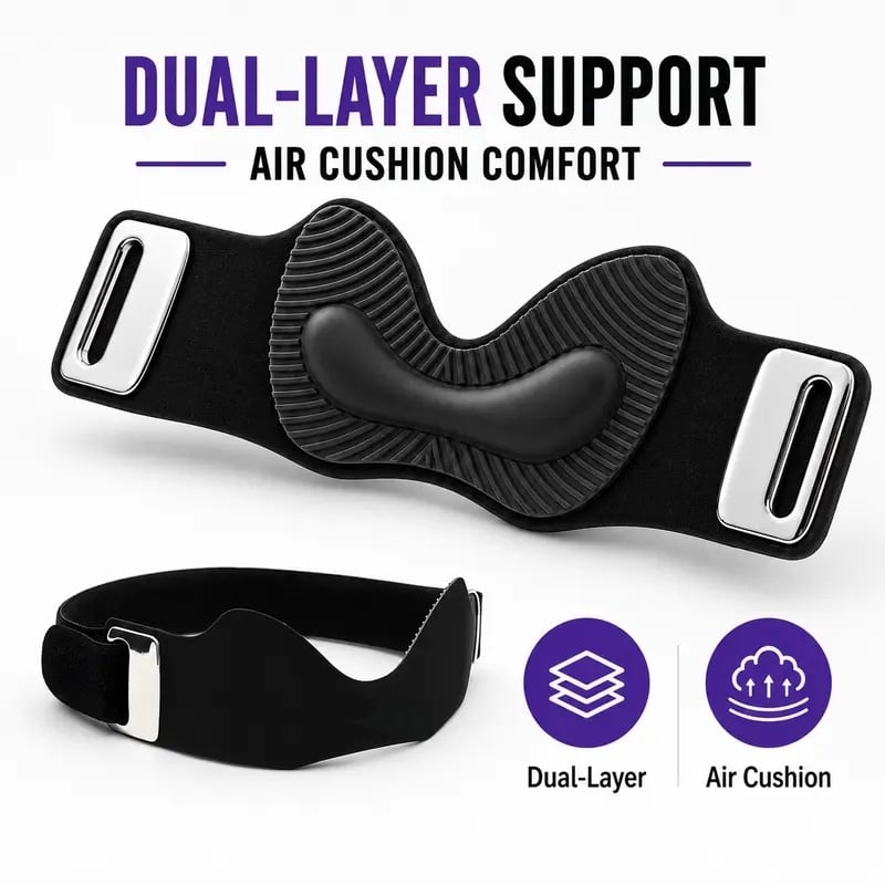 Adjustable Silicone Patellar Tendon Support Strap — — Knee Supporter, Patella Bands for Pain Relief (Sports & Outdoor Accessory)