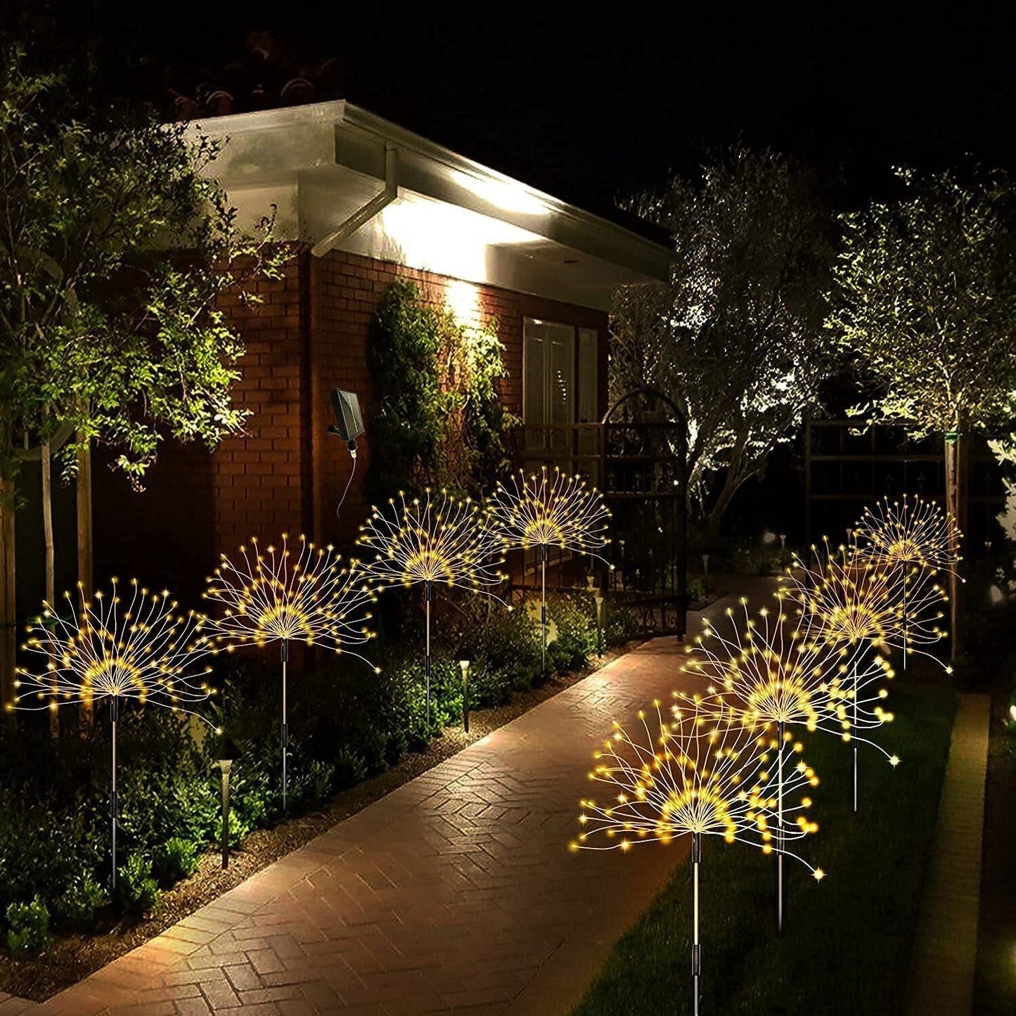 🔥LAST DAY 49% OFF🎁Waterproof Solar Garden Fireworks LED Light
