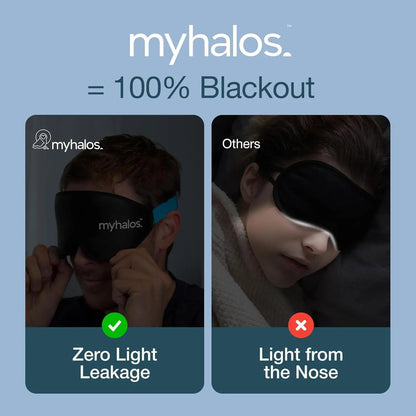 3D Blackout Sleep Mask - Lightweight Sleep Mask, Lash Friendly + Zero Eye Pressure | Calming Eye Mask for Deep Sleep