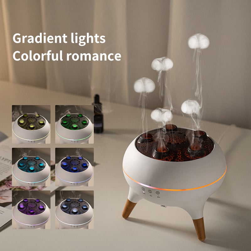 Aroma Diffuser With Dynamic Jellyfish Mist and LED Color Change