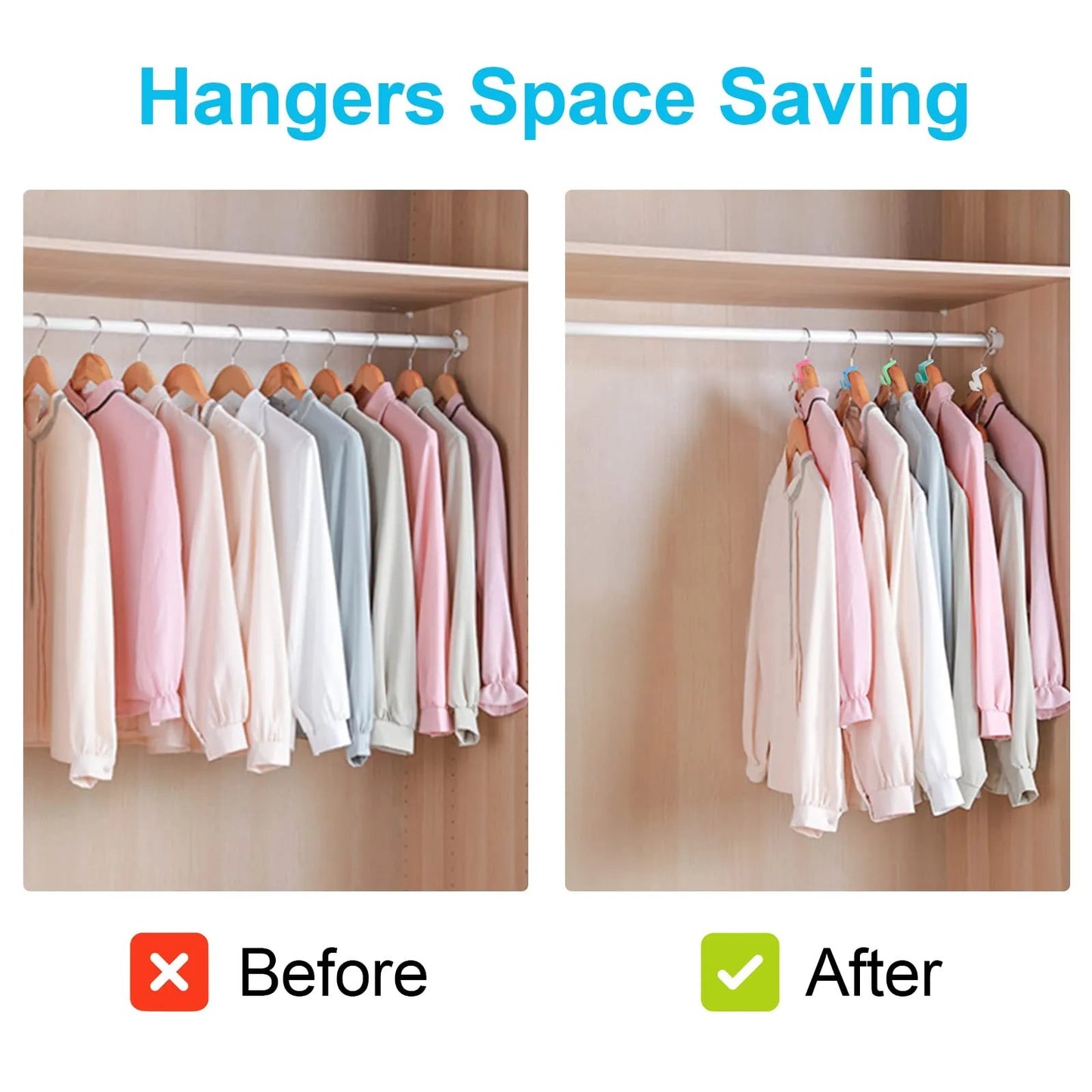 ✨Day Sale 49% OFF✨Space Saving Hangers Connector Hooks