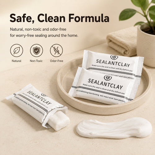 🧱 Moldable Sealant Clay | Non-Toxic Air Dry Gap Filler Blocks Drafts