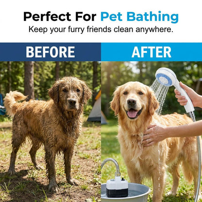 🔥HOT SALE🔥Exclusive Offer🚿 Stay Fresh Outdoors⭐ Portable Camping Shower with Adjustable Flow – For Easy & Convenient Outdoor Cleaning!