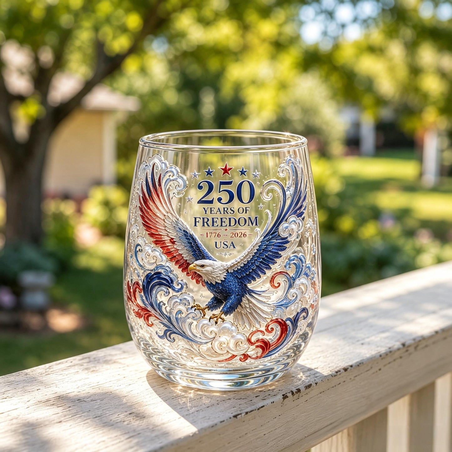 🎁 Father's Day Gift-🔥Limited Edition 2026 USA 250 Years of Freedom Eagle Glass