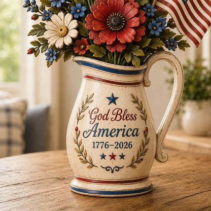 Handmade America's 250th Anniversary Patriotic Floral Décor