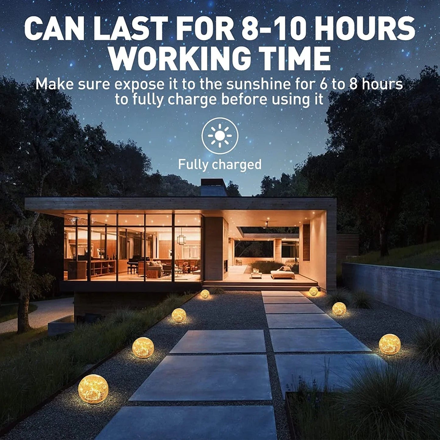 🎁Last Day Promotion- SAVE 70%🌿 - Cracked Hockey Puck Solar Light✨